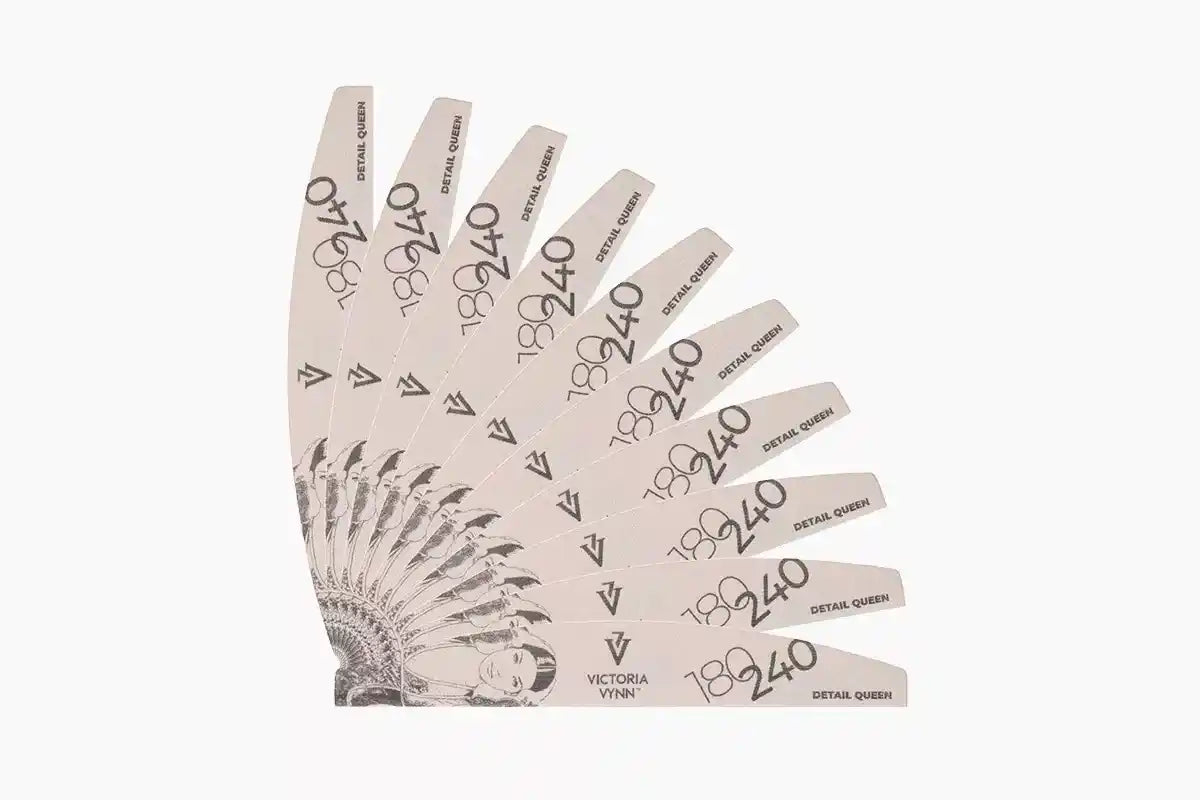 Victoria Vynn - 180/240 NAIL FILE DETAIL QUEEN Crescent 10 pcs