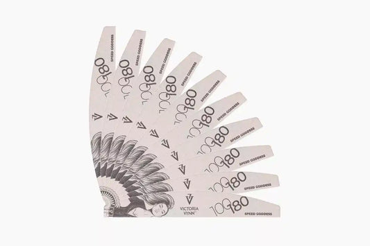 Victoria Vynn - 100/180 NAIL FILE SPEED GODDESS Crescent 10 pcs