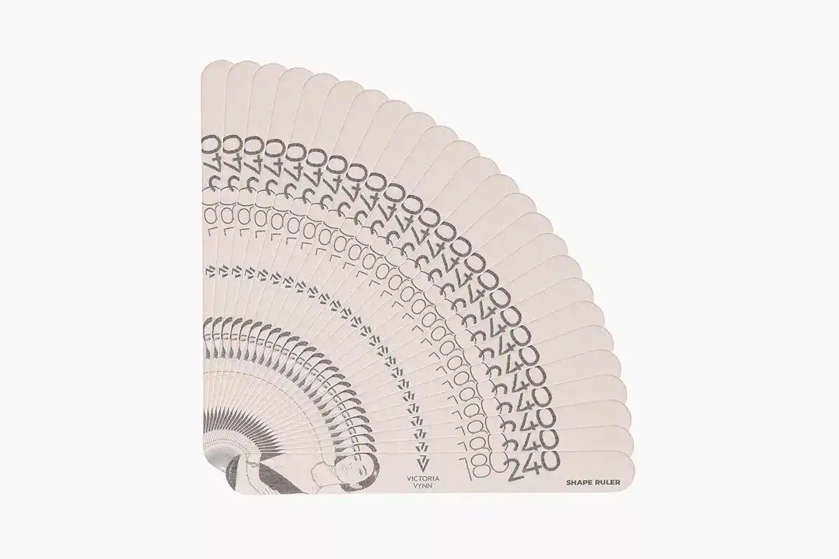 Victoria Vynn - 180/240 NAIL FILE SHAPE RULLER Straight Slim 25 pcs