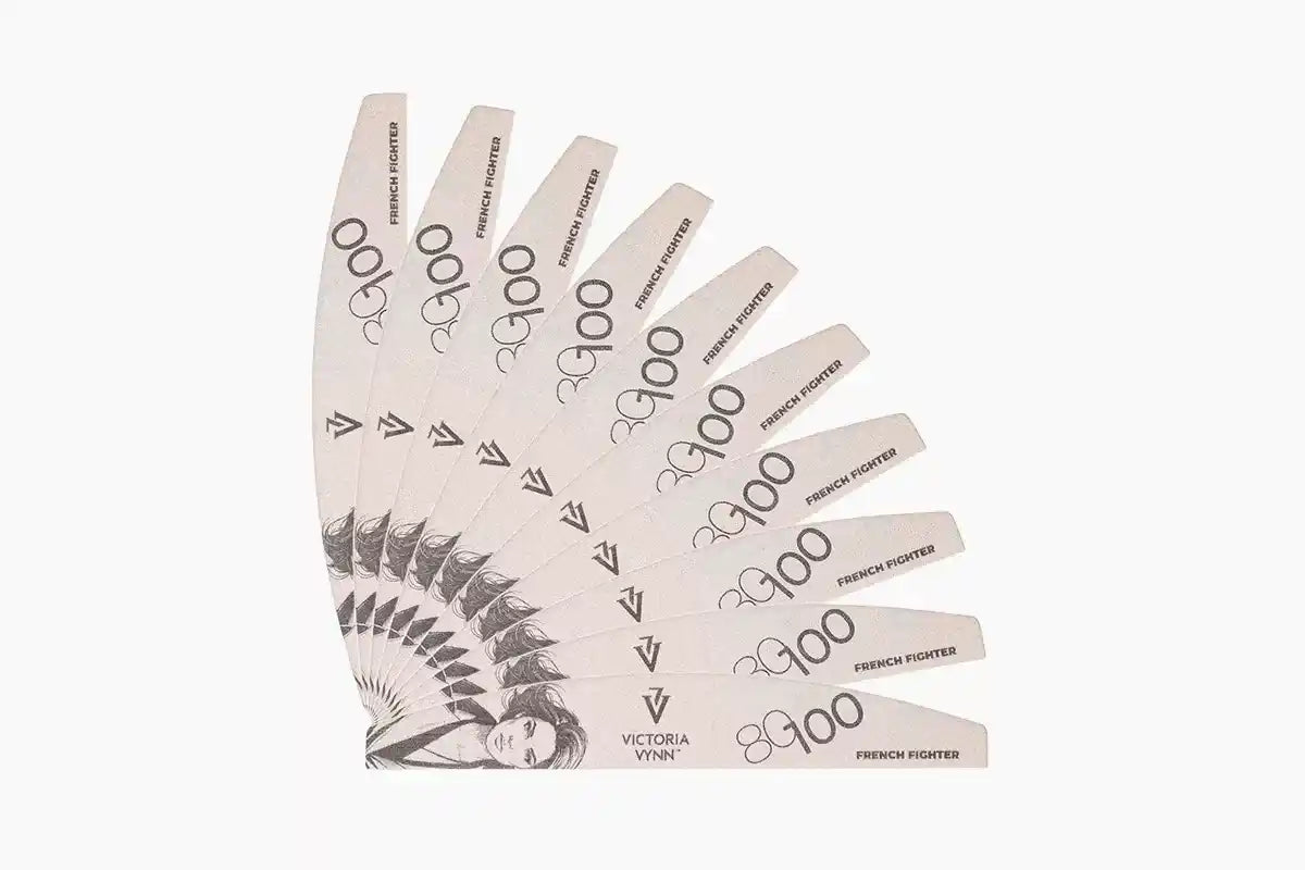 Victoria Vynn - 80/100 NAIL FILE FRENCH FIGHTER Crescent 10pcs