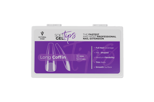 Victoria Vynn ™ - SOFT GEL TIPS Long Coffin