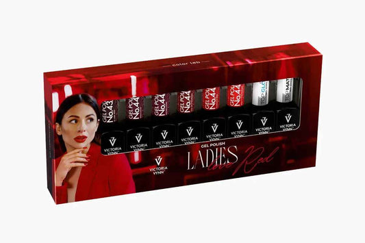 Victoria Vynn ™ - Ladies Love Red + GEL POLISH TOP Matte 8 ml + GEL POLISH TOP Oh! My Gloss 8 ml
